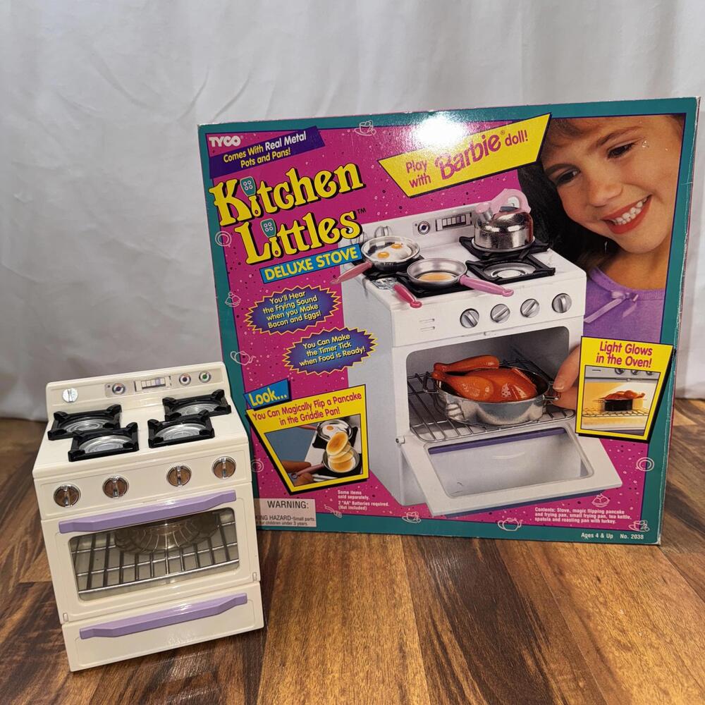 Kitchen Littles Deluxe Stove Tyco 1995 NEW Vintage